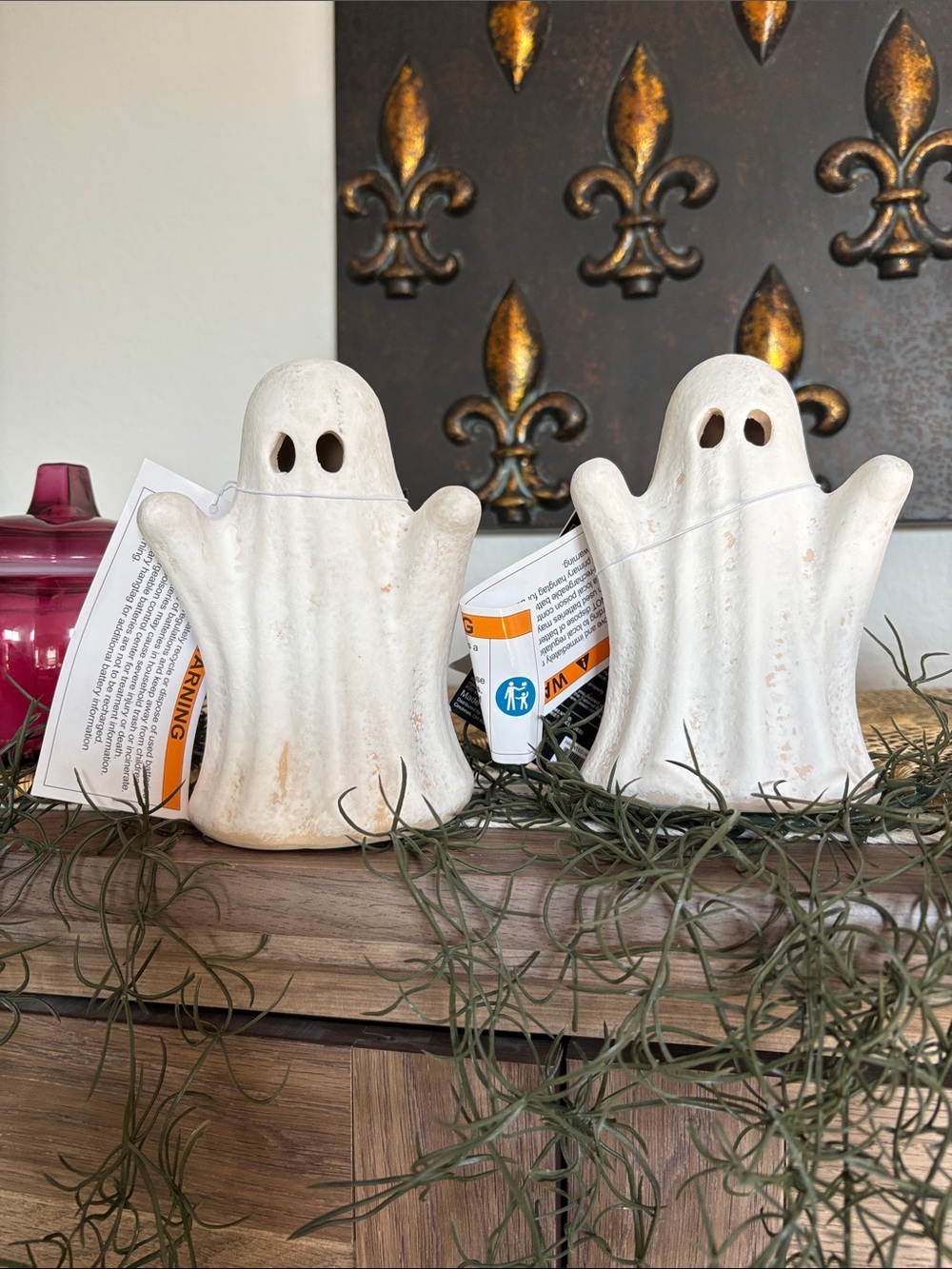 π2 Stoneware Ceramic Light Up Ghosts